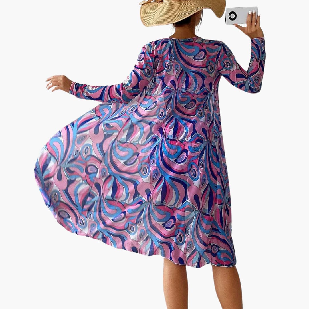 Women’s Beachwear Set with Kimono and High-Waisted Shorts