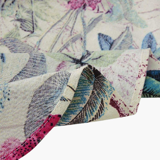 Women's Loose Fit Midi Dress with Floral Print and Button-Down Style