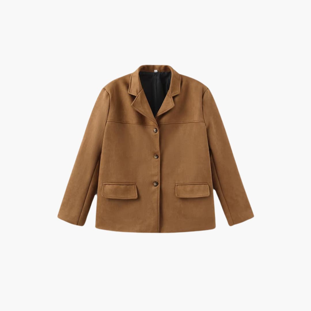 Buttoned Jacket for Women – Cropped, Stylish & Trendy Layer - Made by Jessica