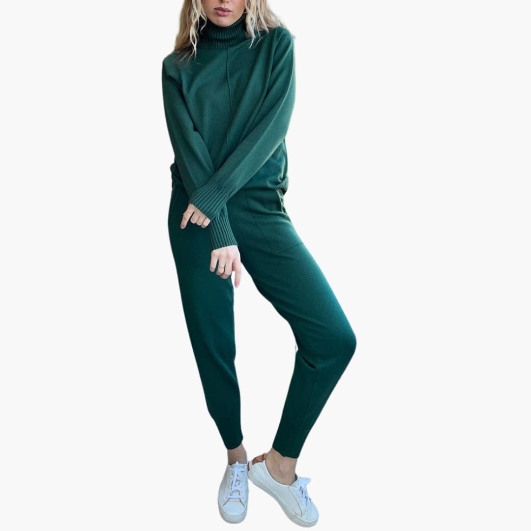 Women's Turtleneck Knit Lounge Set
