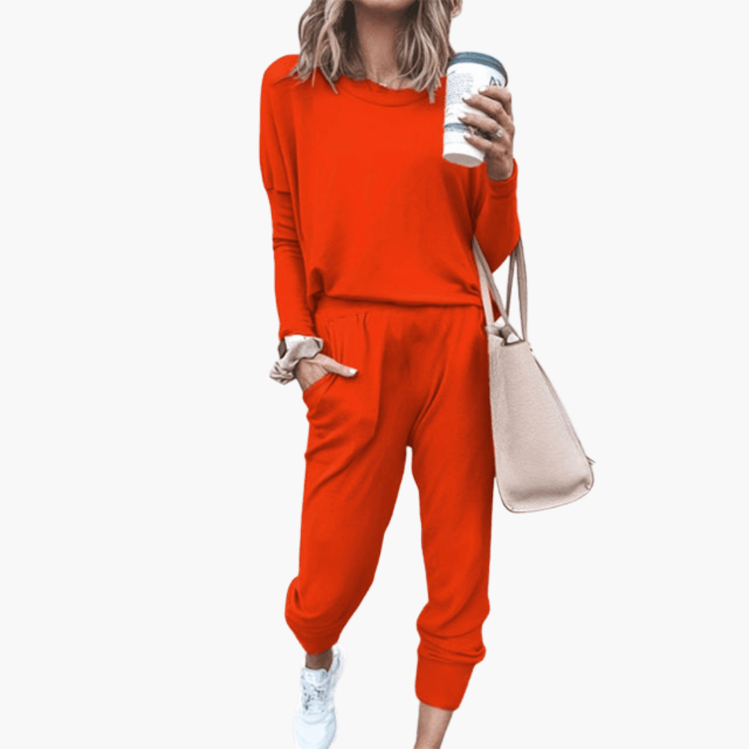 Women’s Two-Piece Set with Relaxed Fit and Coordinated Design