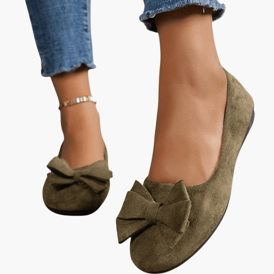 Bow Loafers – Women's Comfortable Patent Slip-On Shoes - Made by Jessica