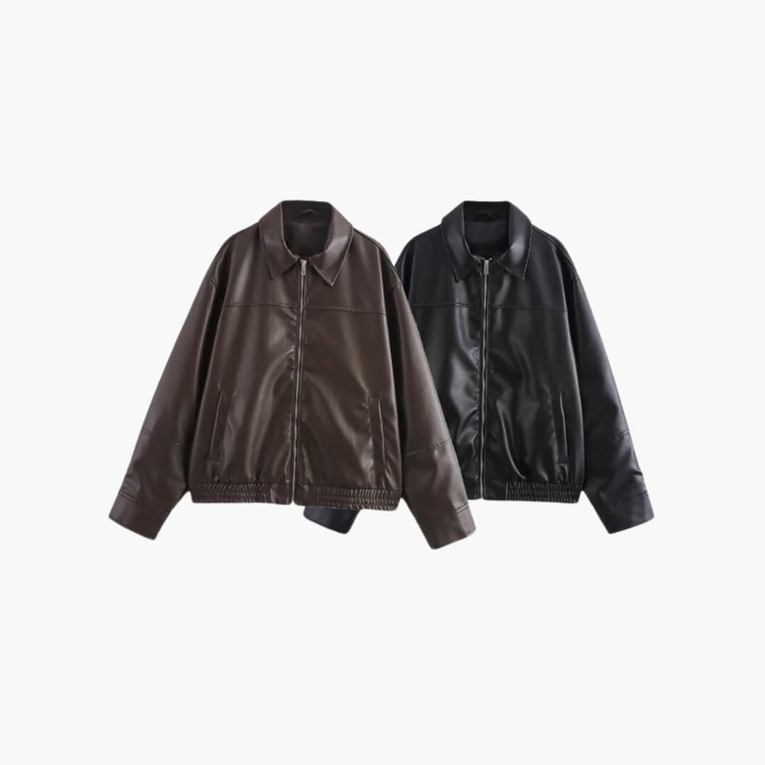 Women’s Zip-Up Coat with Front Closure