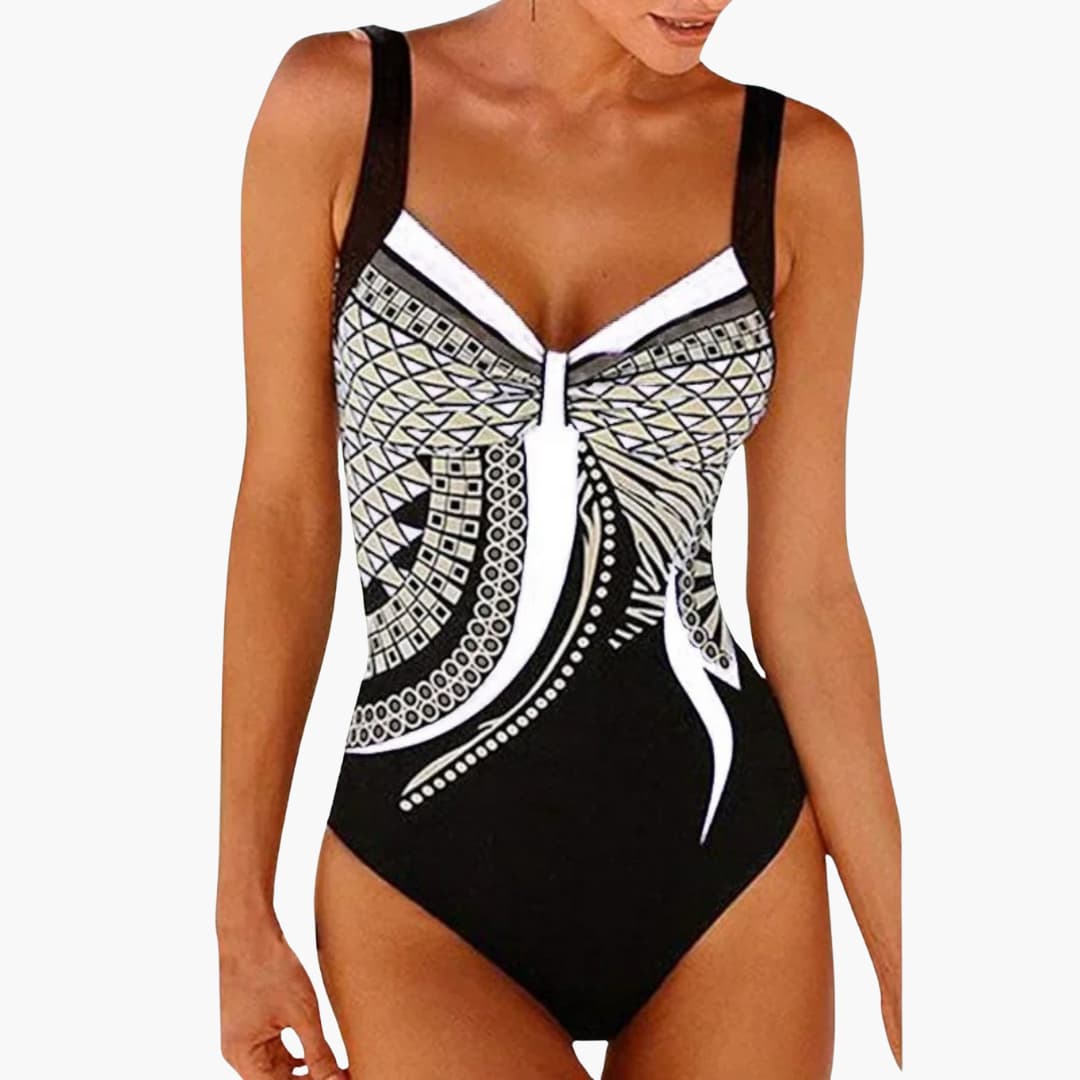 Women’s One - Piece Swimsuit with Fitted Silhouette and Classic Design