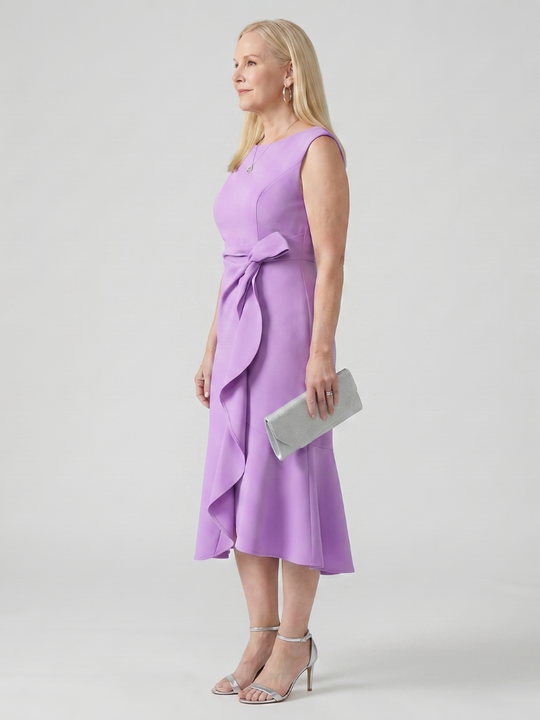 Voren | Simple Drape Midi Dress