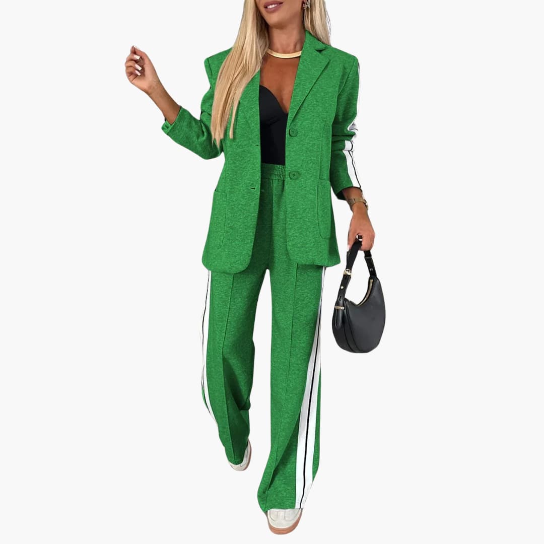 Women’s Two-Piece Set with Side Stripe Detail