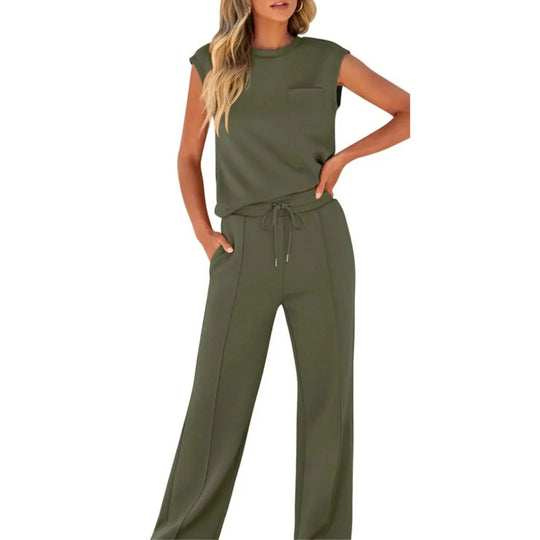 Women's Casual Summer Lounge Co-Ord with Relaxed Fit and Versatile Styling