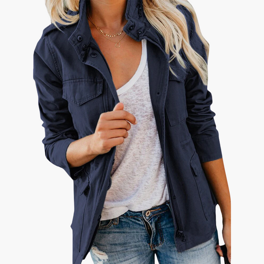 Women’s Jacket with Zip-Up and Tailored Fit