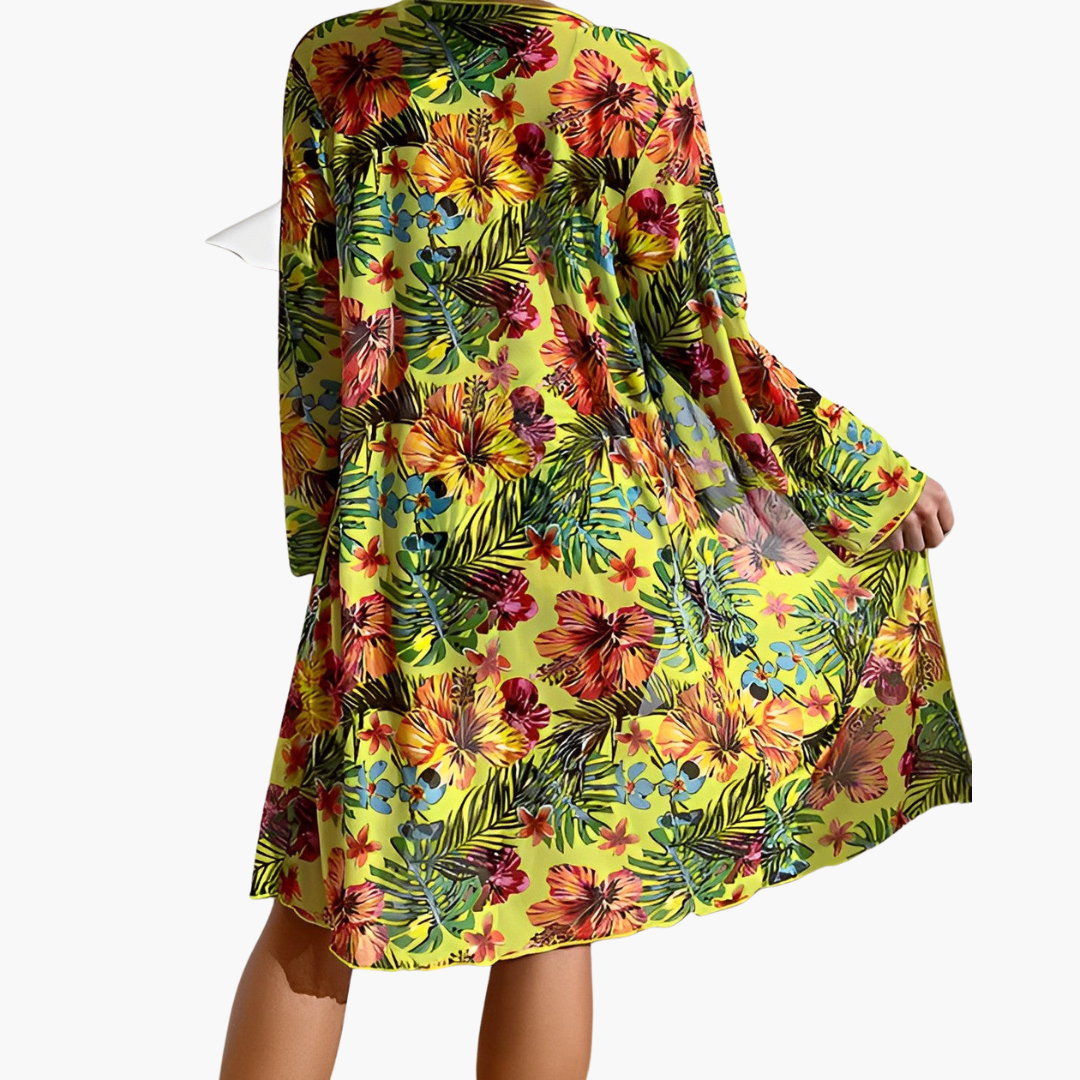 Women’s Three-Piece Bikini Set with Cover-Up Skirt