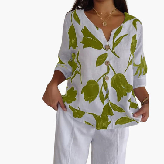 Women’s T-Shirt with V-Neck and Short Sleeves