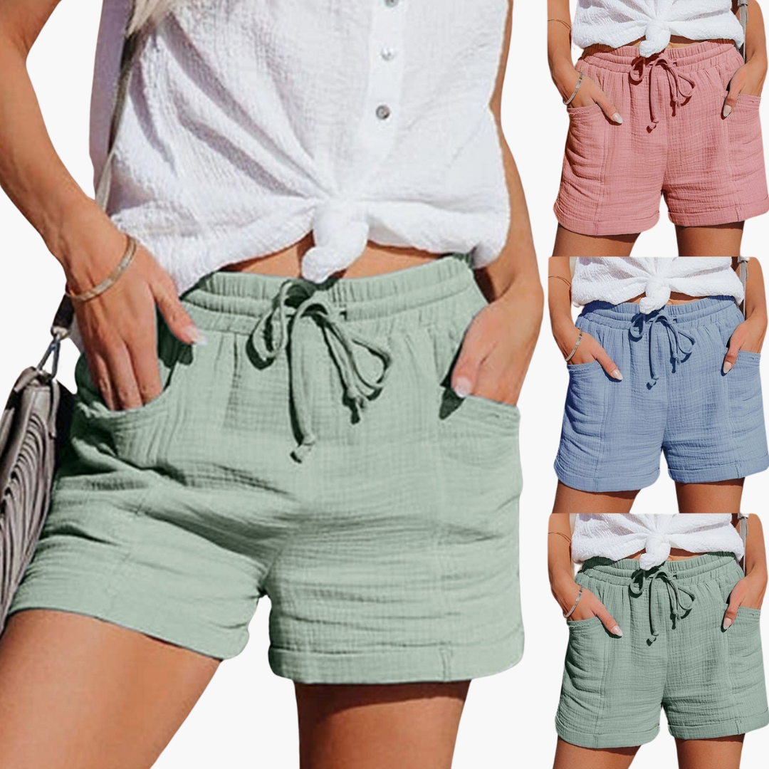 Casual Summer Shorts with Pockets - Women's Relaxed Fit - Made by Jessica