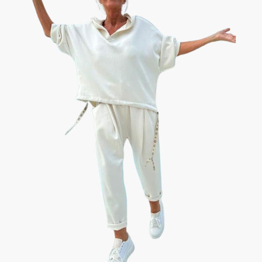 Knit Lounge Set – Women's Cozy Two-Piece Loungewear Outfit