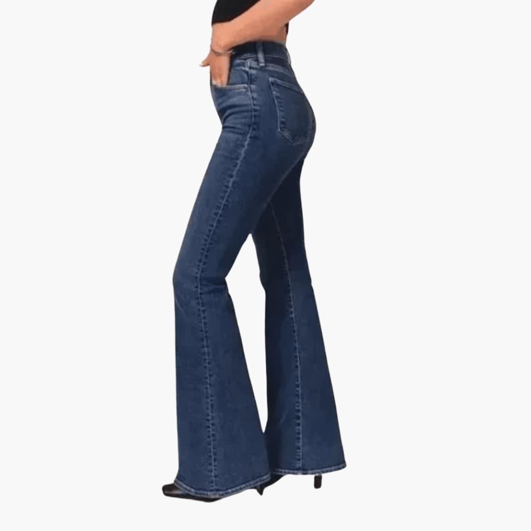 Women’s High-Waisted Bootcut Jeans with Flared Leg Fit