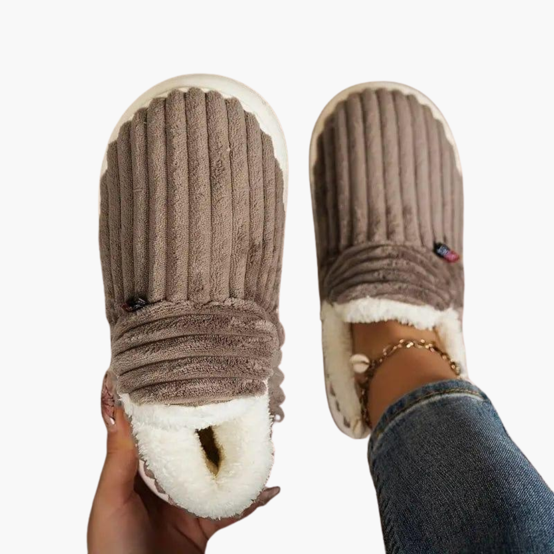 Women’s Indoor Slippers with Slip-On Design