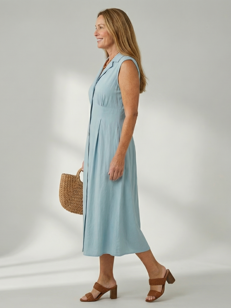 Celyn | Stack Button Midi Dress