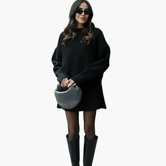 Women’s Two-Piece Knitted Sweater and Skirt Set
