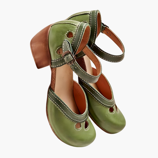 Women’s Closed-Toe Sandals with Adjustable Ankle Strap and Cushioned Sole