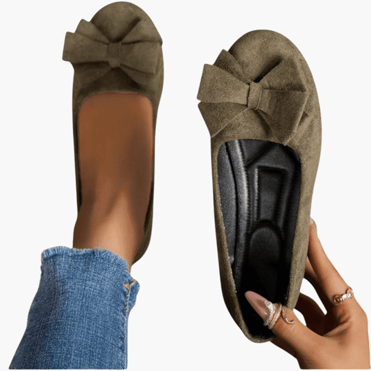 Bow Loafers – Women's Comfortable Patent Slip-On Shoes - Made by Jessica
