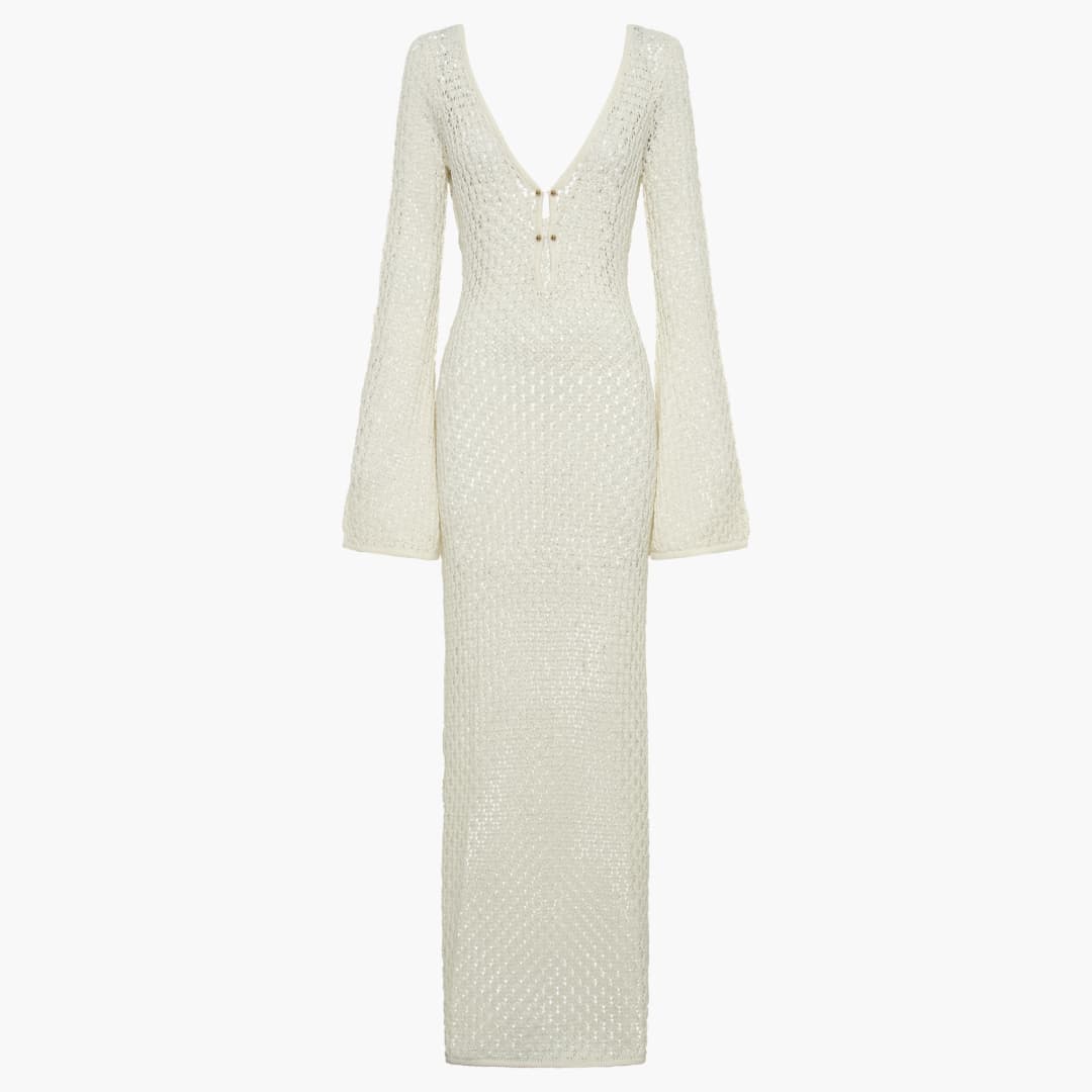 Women’s Beach Cover-Up Dress with V-Neck and Tie Closure