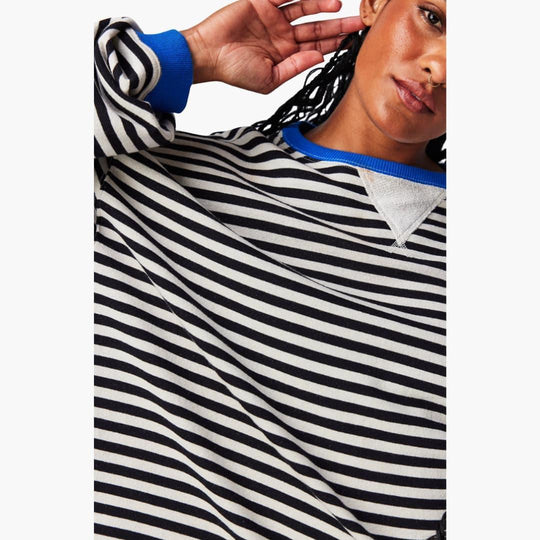 Women's Relaxed-Fit Jumper with Crew Neck and Long Sleeves