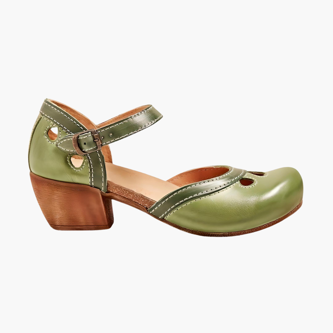 Women’s Closed-Toe Sandals with Adjustable Ankle Strap and Cushioned Sole