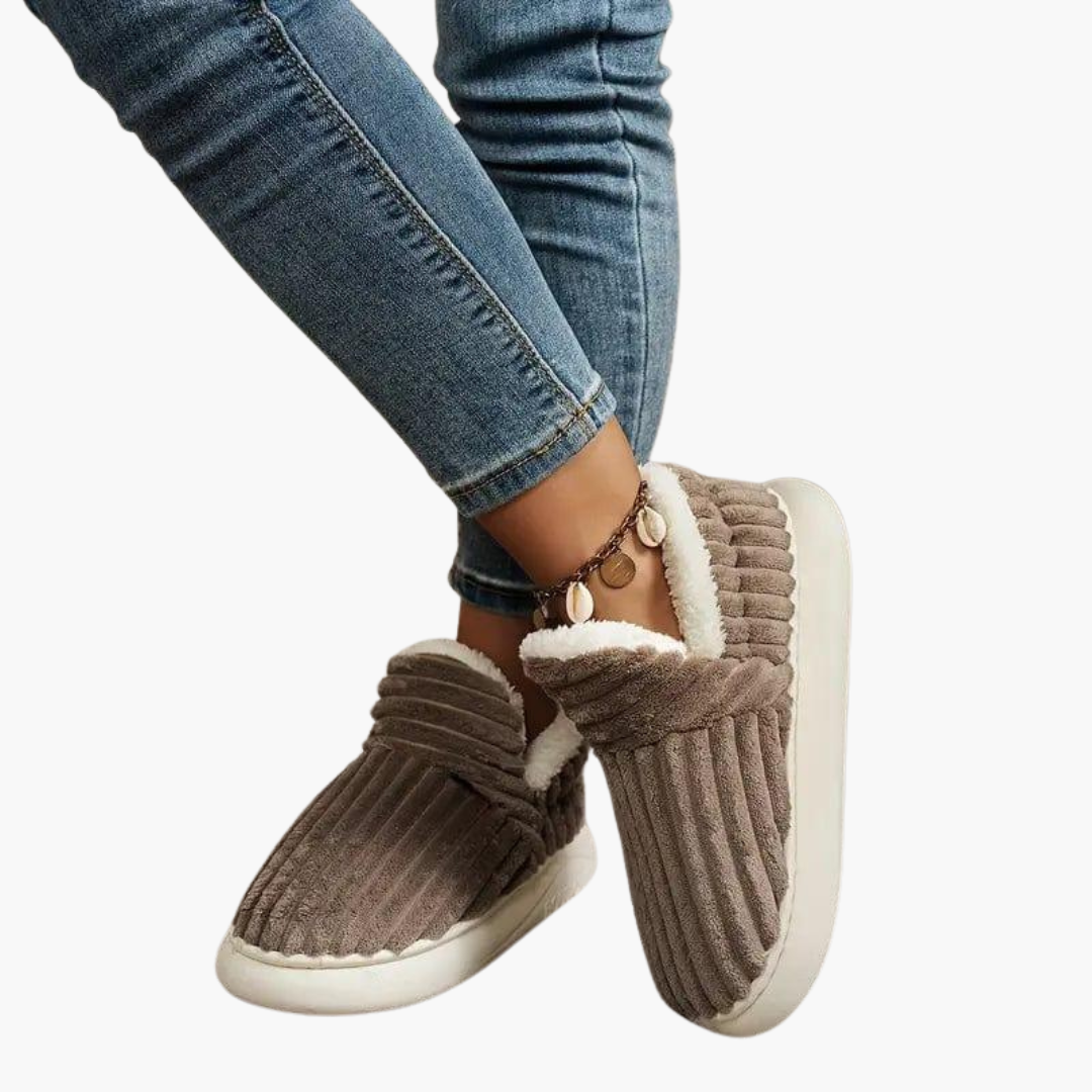 Women’s Indoor Slippers with Slip-On Design