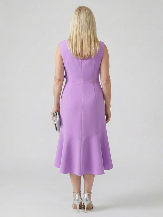 Voren | Simple Drape Midi Dress
