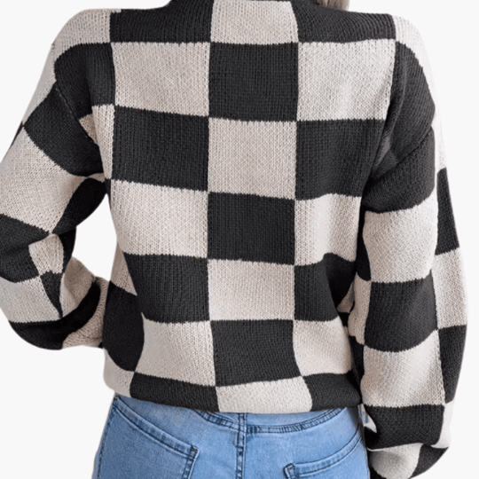 Women’s Oversized Knit Jumper with Long Sleeves and Pullover Style