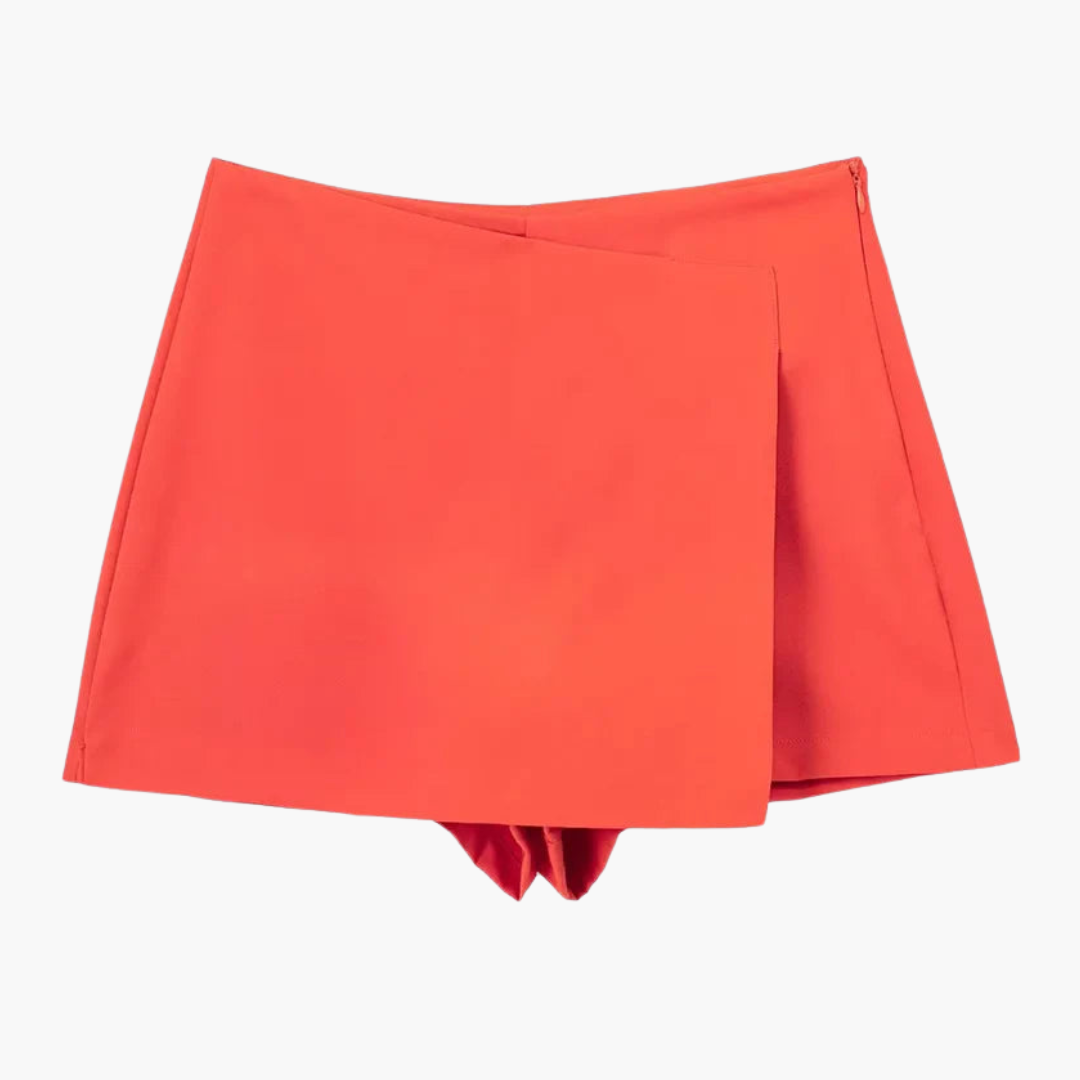 Women’s High-Waisted Skort with Built-In Shorts