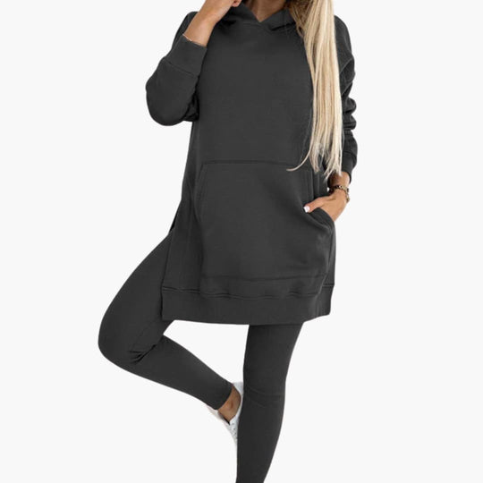 Women’s two-piece set with hood and leggings