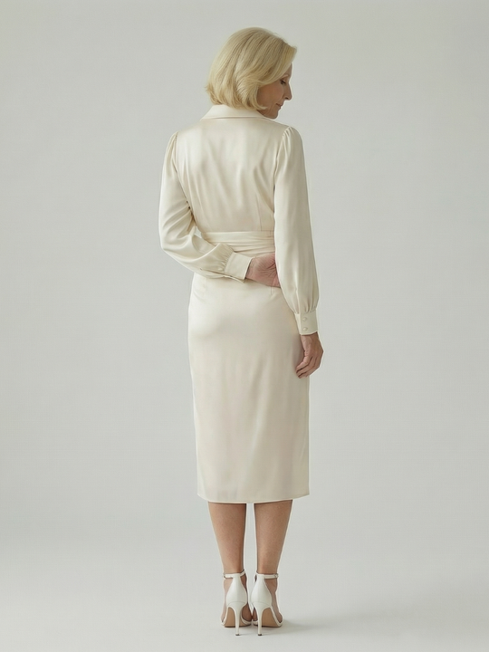 Eloria | Calm Front Midi Dress