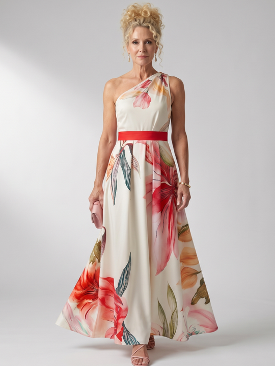 Amiel | Light Floral Maxi Dress