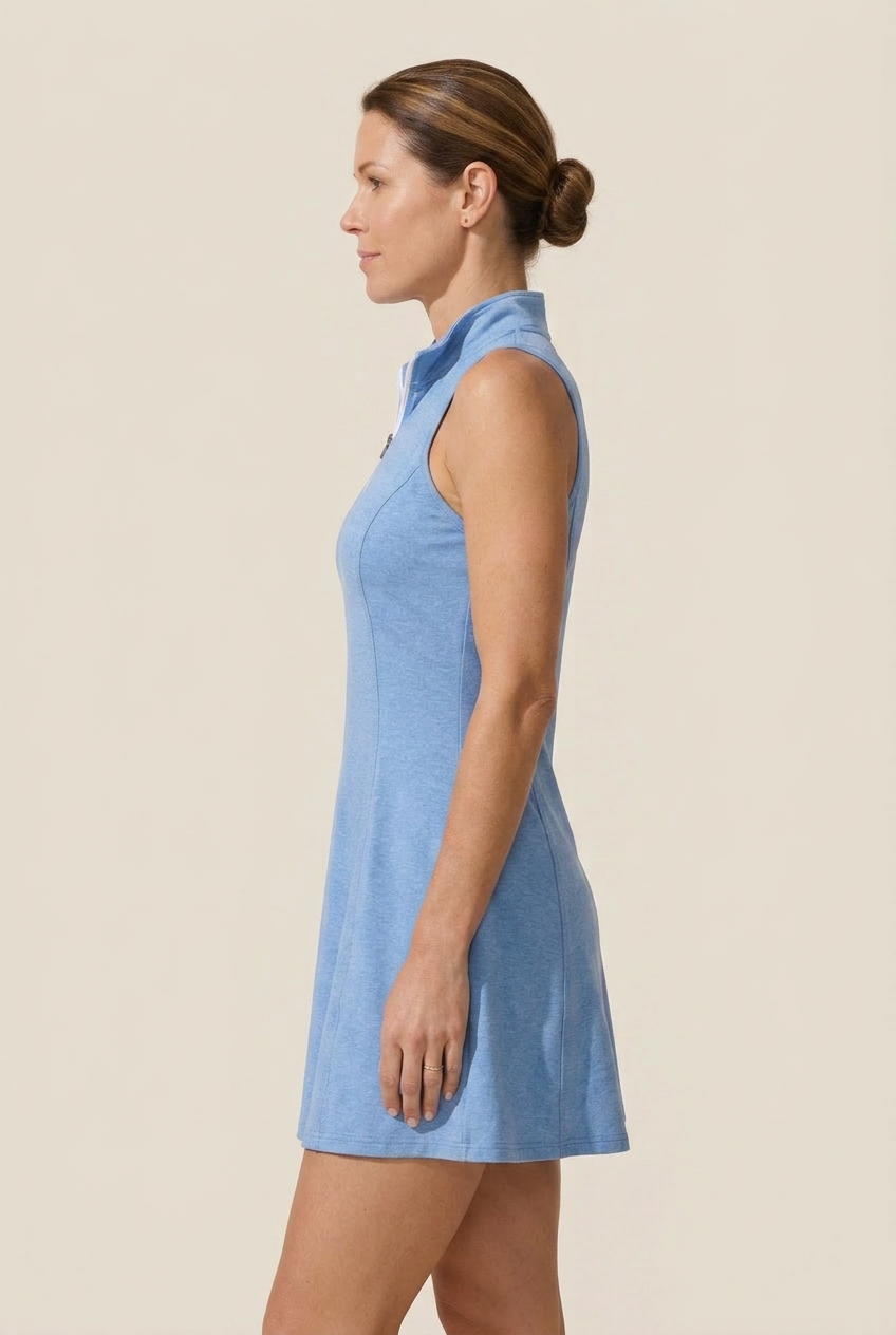 Anise | Sleeveless Zip Collar Tennis Dress