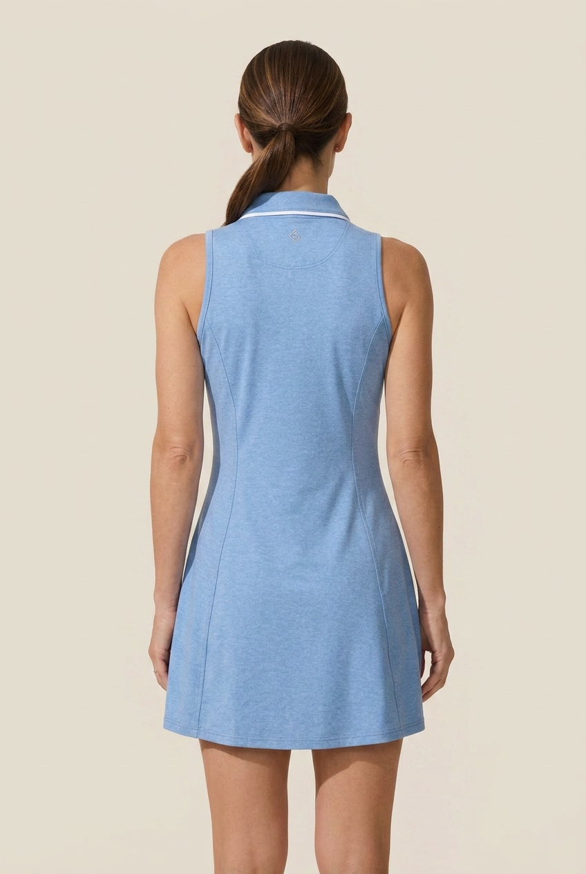 Anise | Sleeveless Zip Collar Tennis Dress