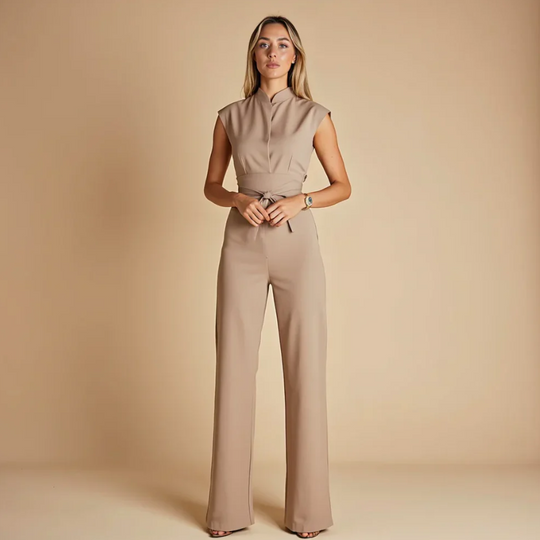 Women's Elegant Jumpsuit with Flattering Fit and Wrinkle-Free Fabric