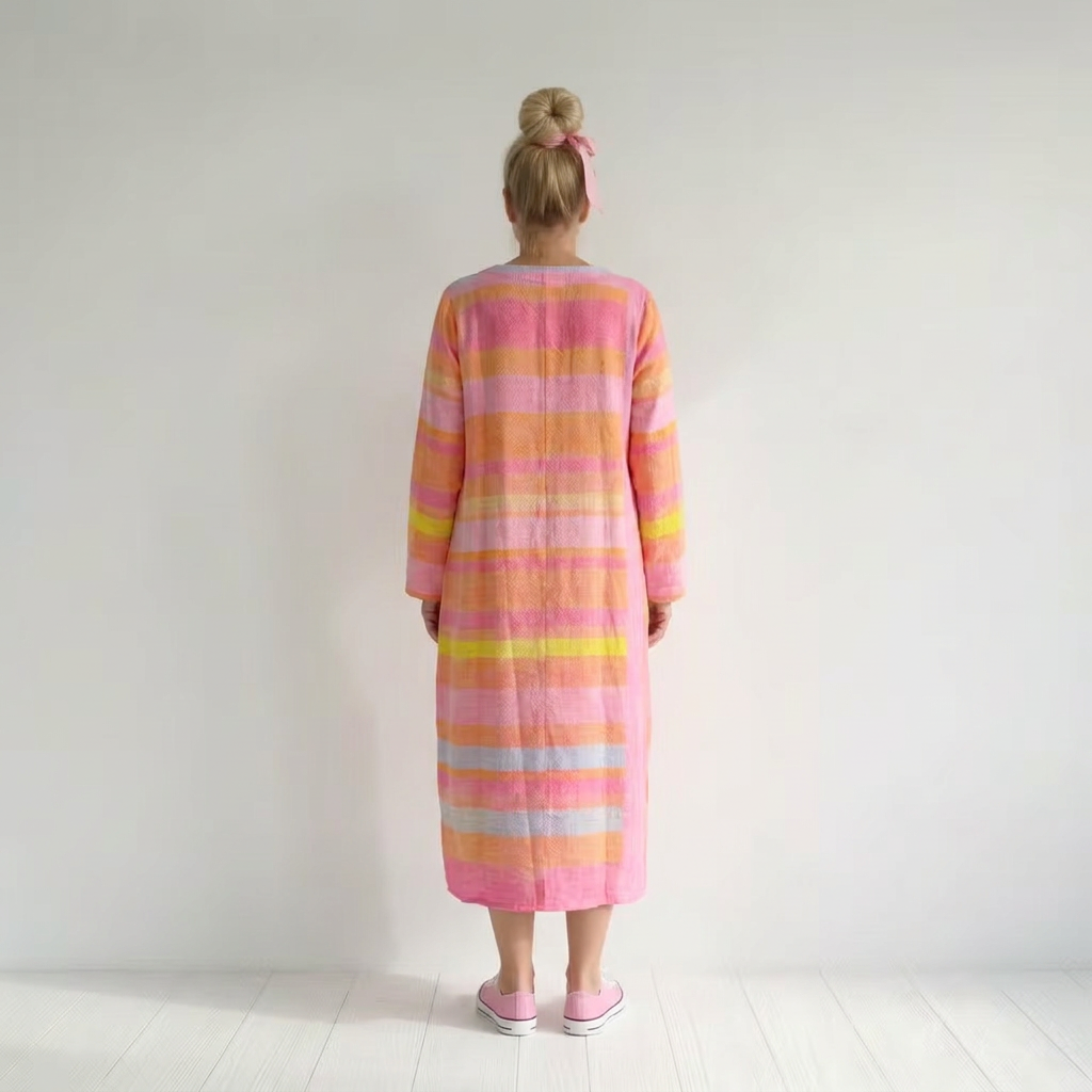 Blake | Ease Gradient Stripe Midi Dress