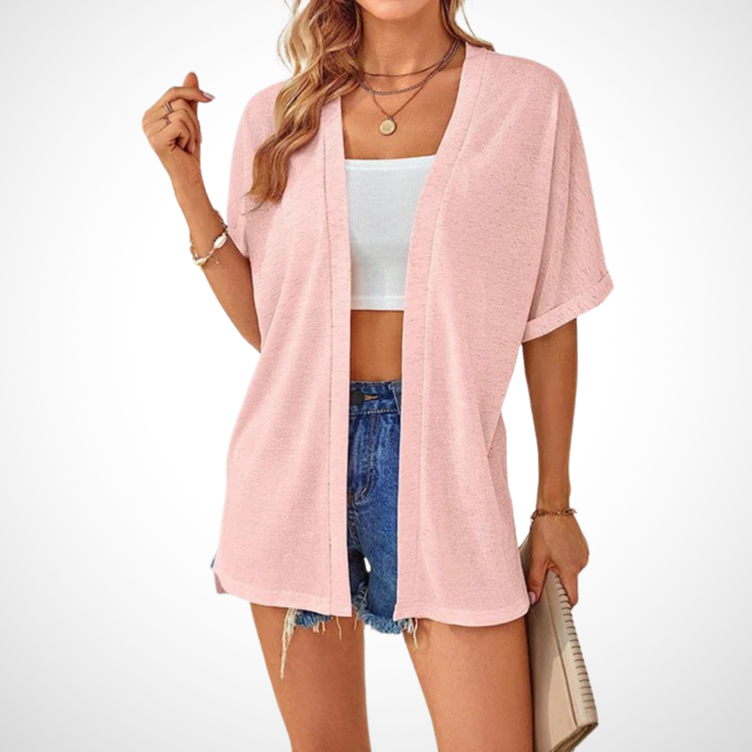 Women's Summer Sleeveless Top with Flowing Fit and V-Neck