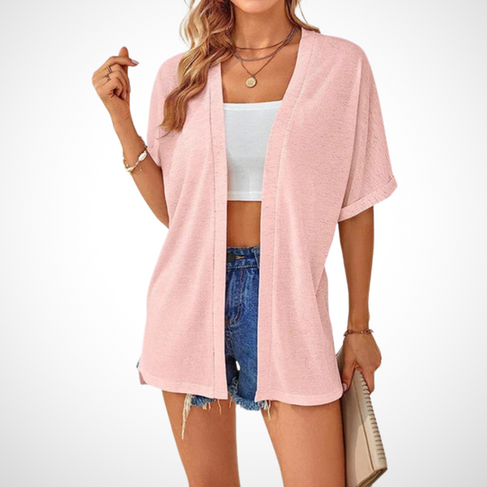 Women's Summer Sleeveless Top with Flowing Fit and V-Neck