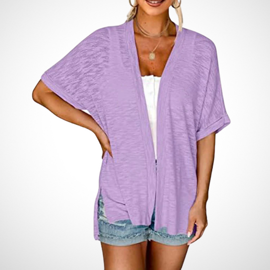 Women's Summer Sleeveless Top with Flowing Fit and V-Neck