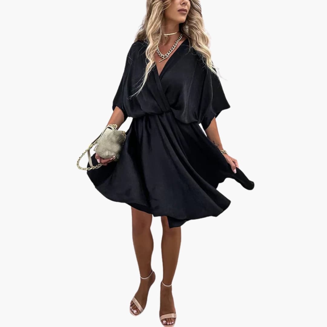 Women’s Summer Dress with High Waist and Flowy Fit