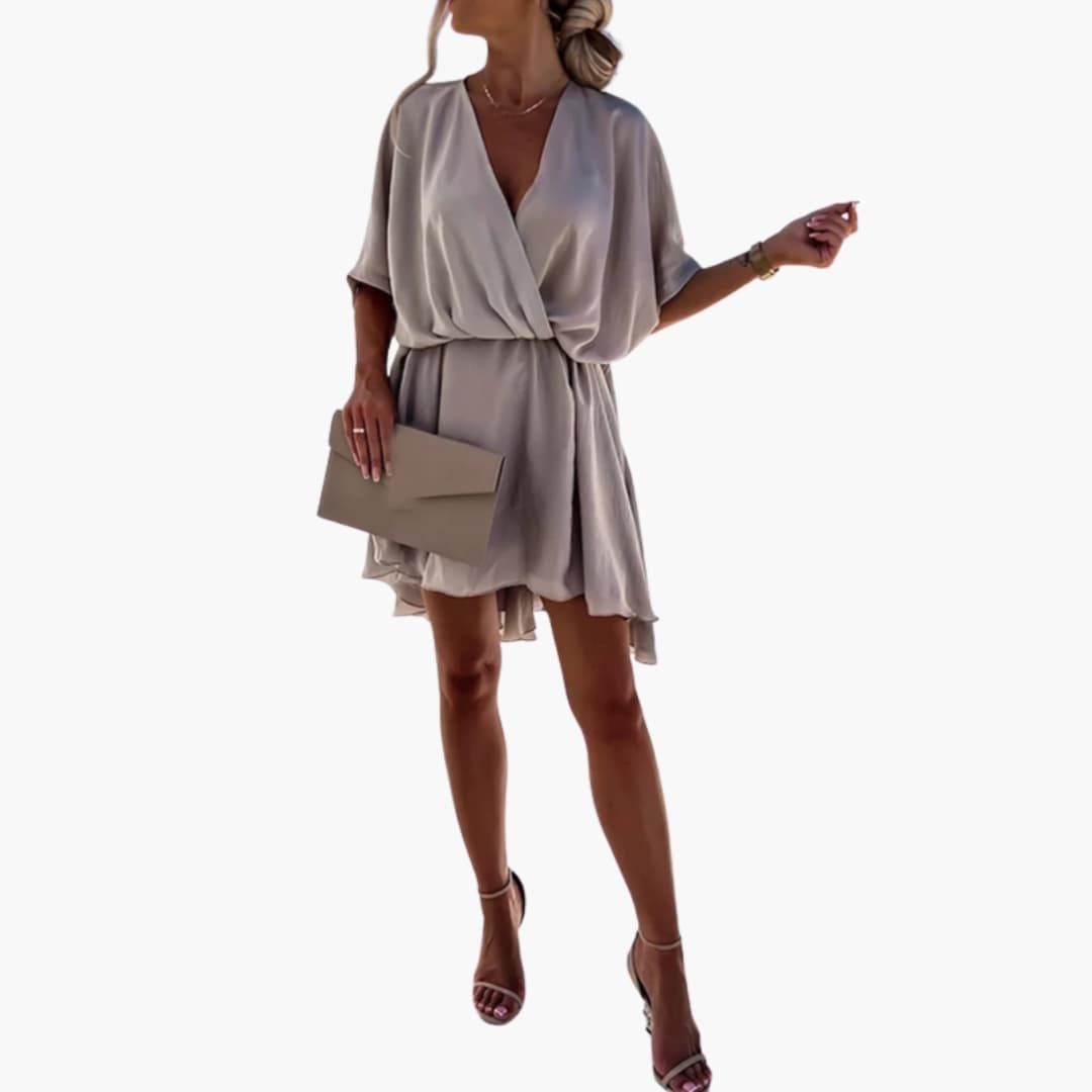 Women’s Summer Dress with High Waist and Flowy Fit