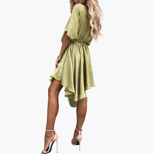 Women’s Summer Dress with High Waist and Flowy Fit