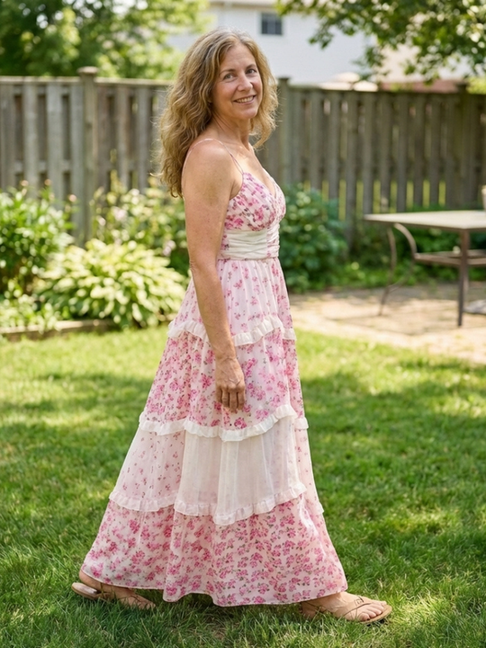 Linnea | Spaghetti Strap Ruched Bodice Floral Tiered Maxi Dress