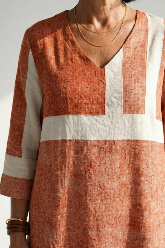 Remy | Easy Mixed Stripe Midi Dress