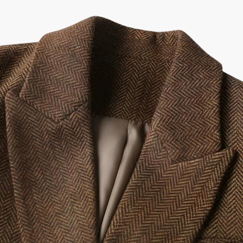 Belted Wool Blazer – Women's Tailored Smart Casual Jacket - Made by Jessica