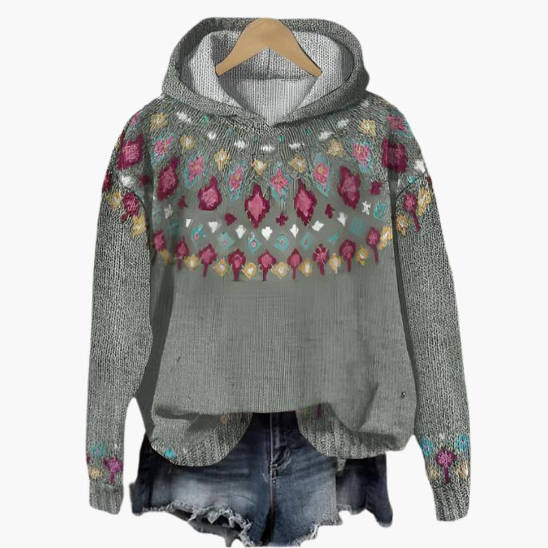 Casual Knit Hoodie for Women - Soft & Cozy, Trendy Design - Made by Jessica