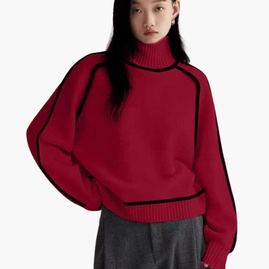 Women’s Turtleneck Jumper with Long Sleeves and Cosy