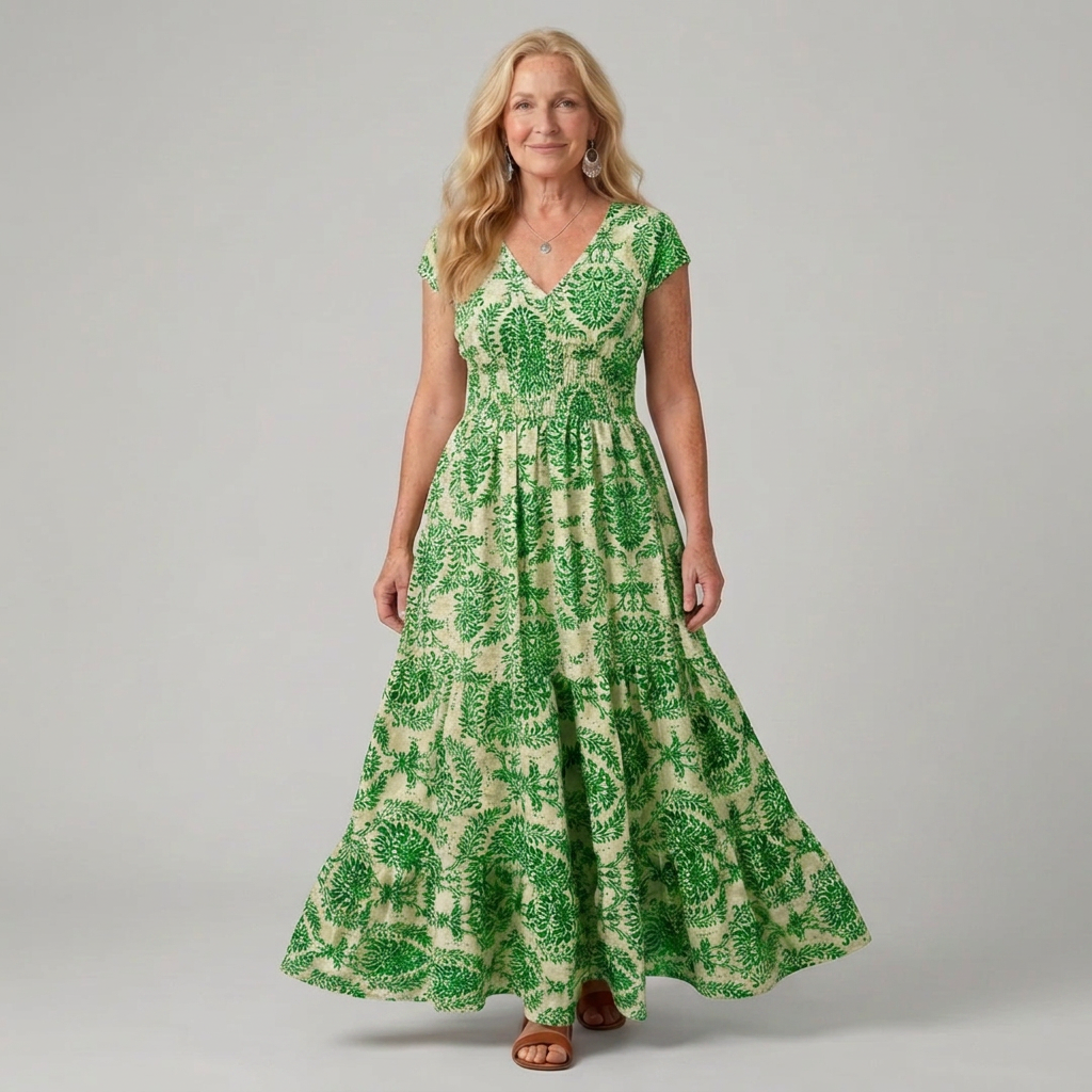 Melior | Printed Flow Maxi Dress