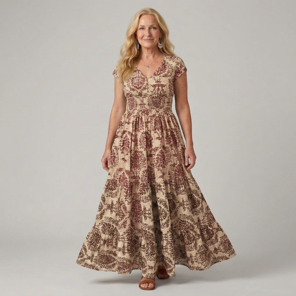 Melior | Printed Flow Maxi Dress
