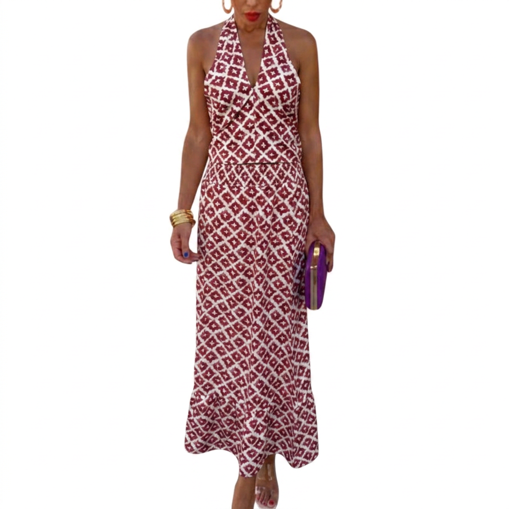 Women’s Dress with Asymmetric Neckline and Lightweight Material